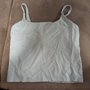 NWT, Strappy Nulu Shelf Tank Top, silver blue, size 8